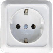 Розетка открытой установки 1-местная белая 10А с/з ПРОГРЕСС FIT (322210) 1/10 Розетка открытой установки 1-местная белая 10А с/з ПРОГРЕСС FIT (322210) 1/10