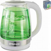 Чайник эл. стекло 1,8л 1800Вт подсветка SA-2744P SAKURA