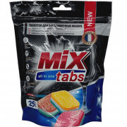 Таблетки для посудомоечных машин MIX TABS ALL IN ONE (25шт) К-90-1 1/6