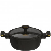 Кастрюля литая 5,0л АП, индукция (черная) R-27426