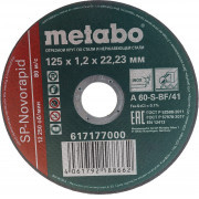 Диск отрезной по металлу SP-Novorapid RU (Metabo) 125х1,2х22,23мм 1/200 Диск отрезной по металлу SP-Novorapid RU (Metabo) 125х1,2х22,23мм 1/200