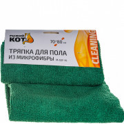 Тряпка д/пола 70*80см микрофибра /M-02F-XL/ Рыжий кот /310237/ 1/50/5